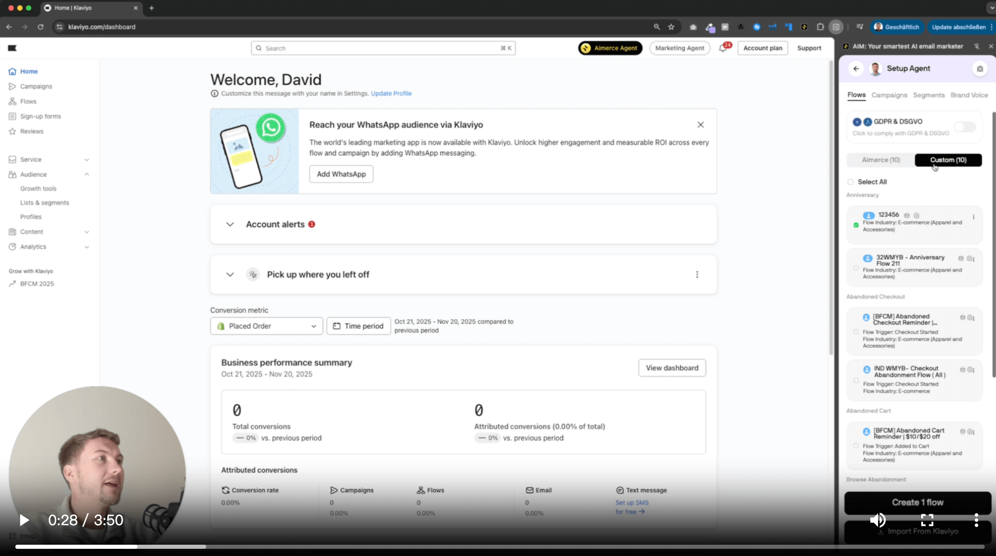 Save your own flows in the extension